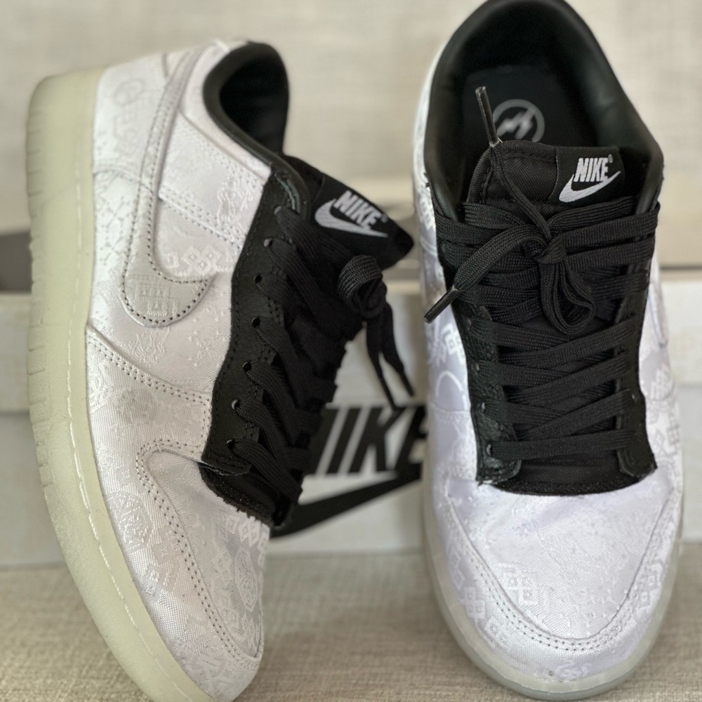 Men’s Sz 6. Limited Edition Nike Dunk Low x CLOT x Fragment. Worn twice.